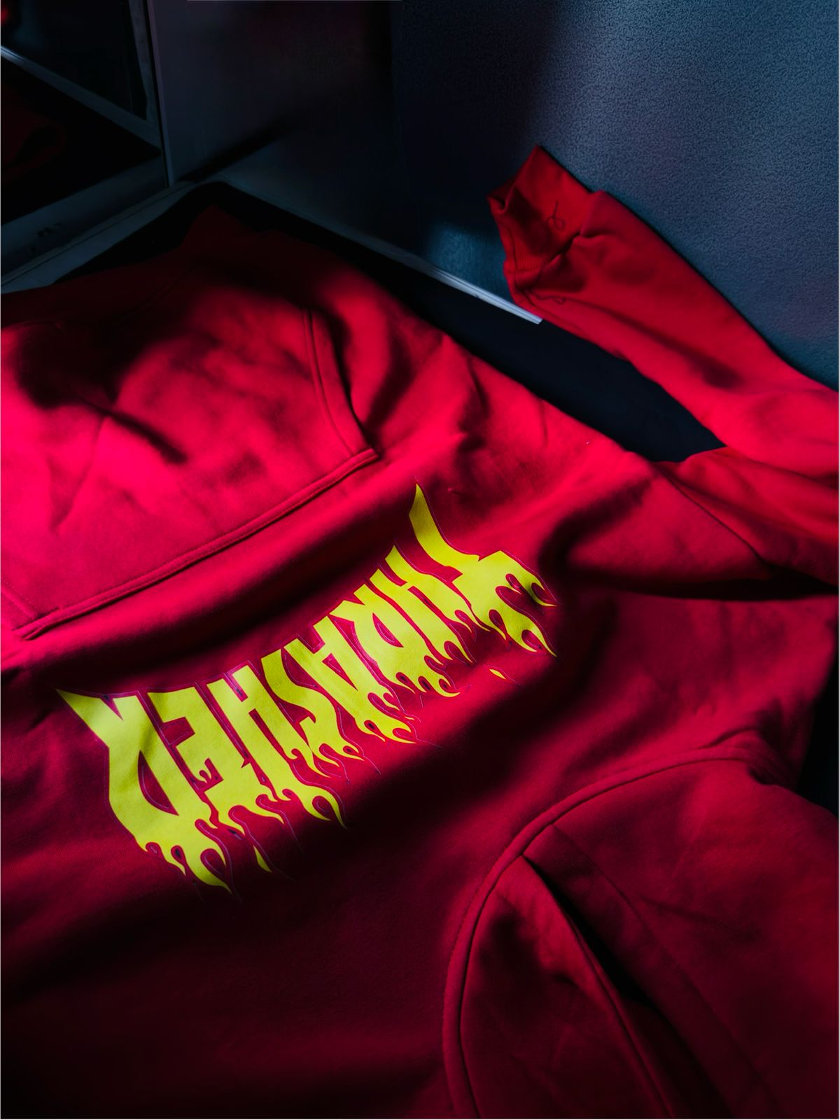 Red Flame Thrasher Hoodie