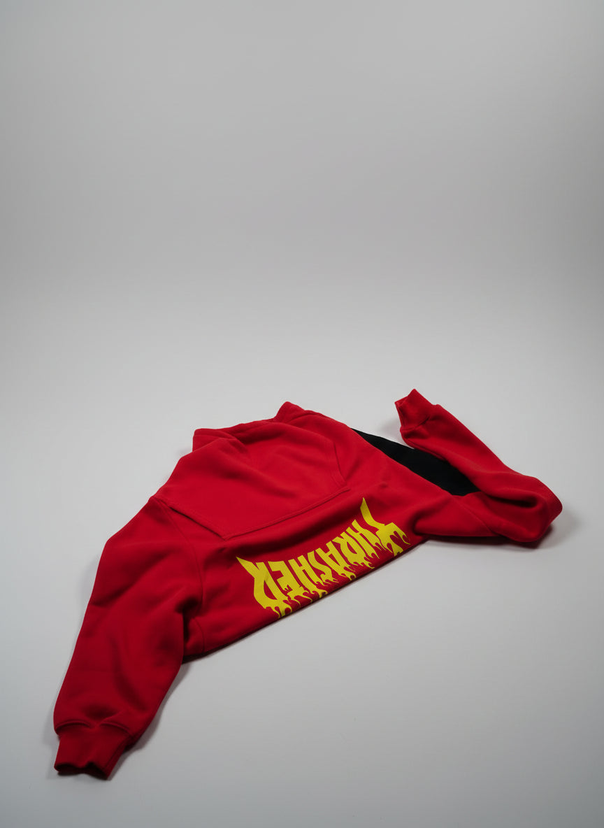 Red Flame Thrasher Hoodie