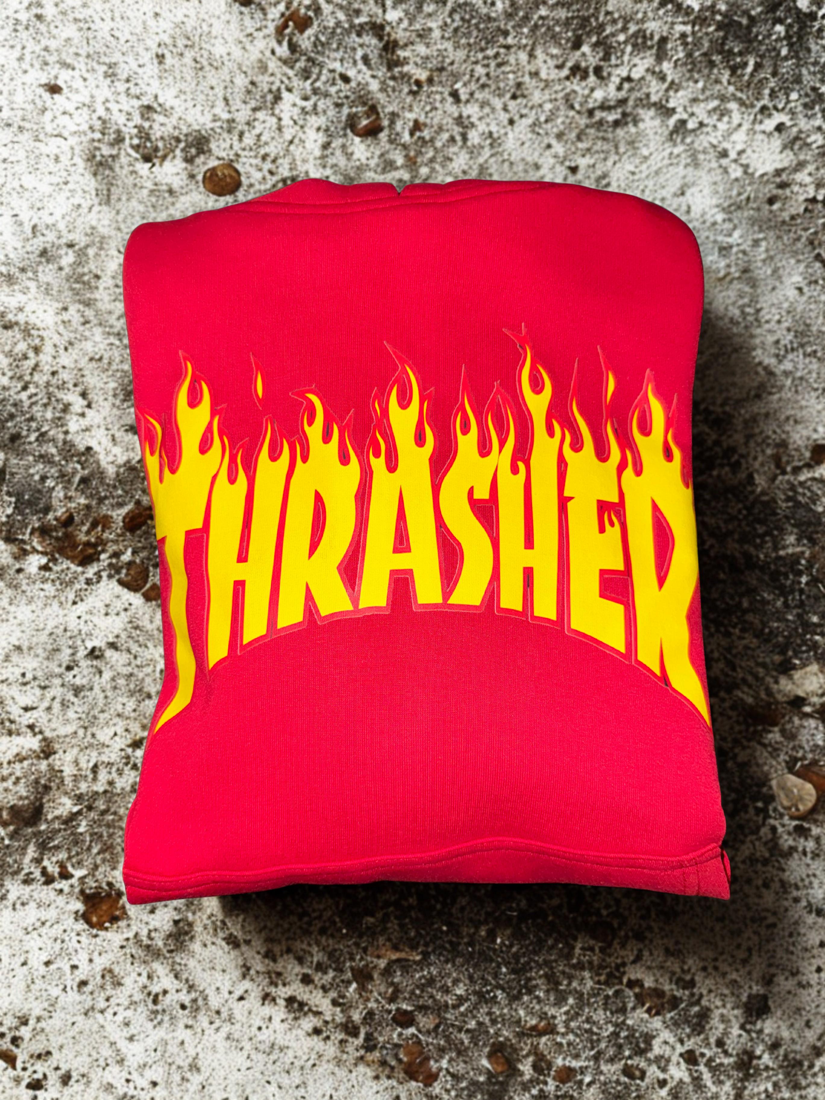 Red Flame Thrasher Hoodie